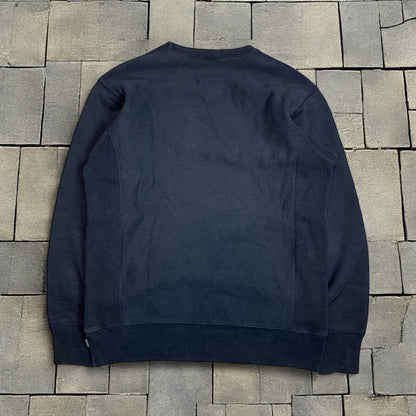 2001 Supreme Navy Box Logo Crewneck