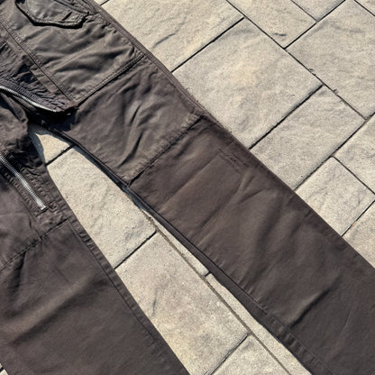 FW07 Rick Owens Corduroy Waxed Double Layer Aircut Denim
