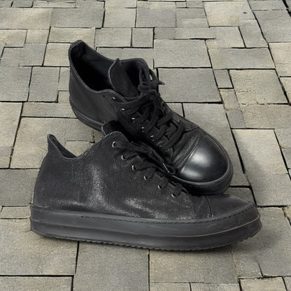 Rick Owens Waxed Denim Low Ramones