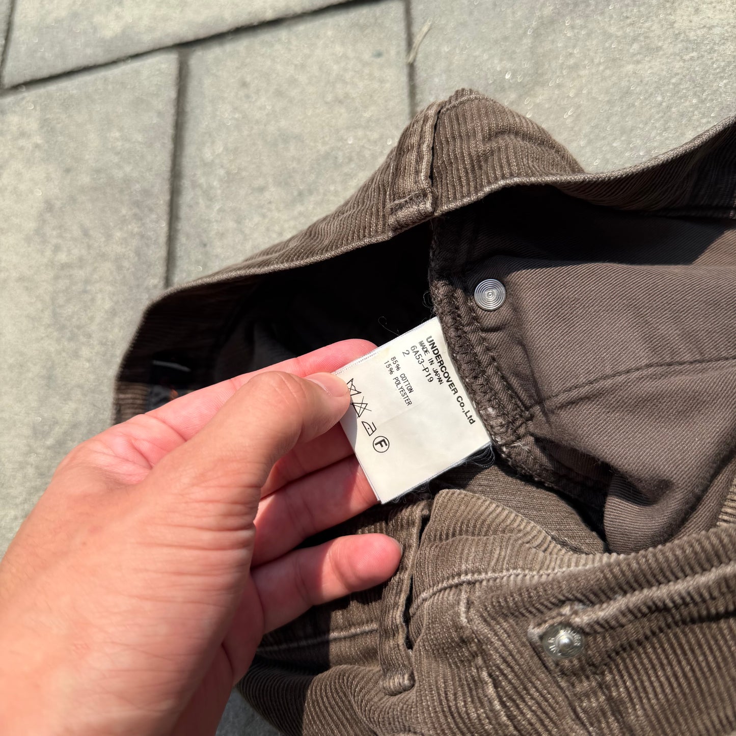 AW06 Undercover Corduroy Bug Denim