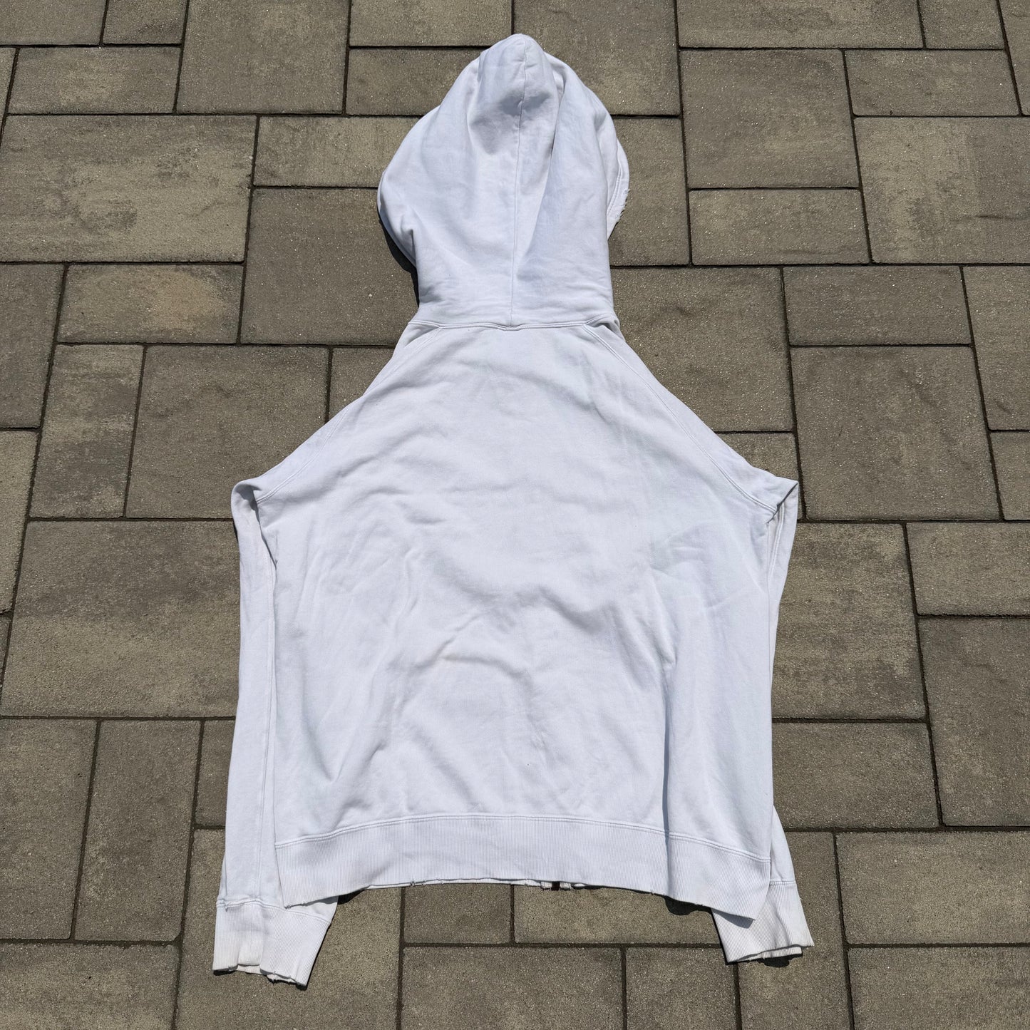 SS04 Number Nine White Skull Hoodie