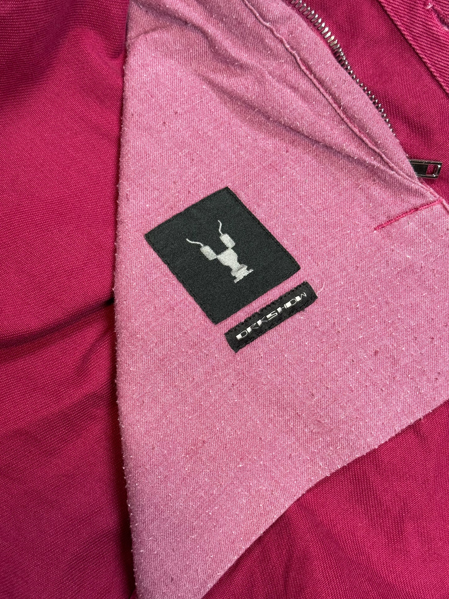 Rick Owens Fuxia Vomit Denim Jacket