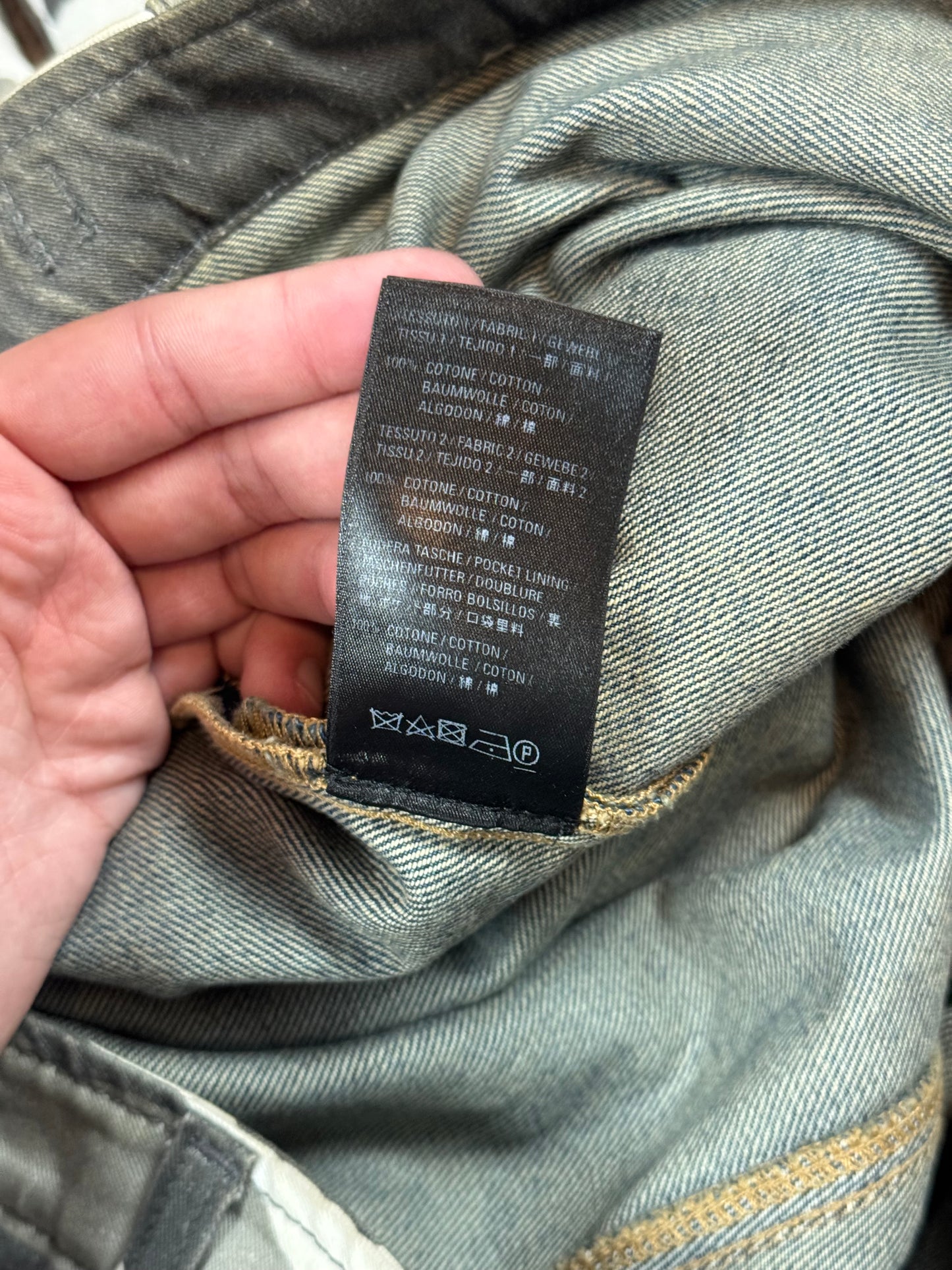 FW21 Balenciaga “Trompe Loeil” Snow Camo Shorts
