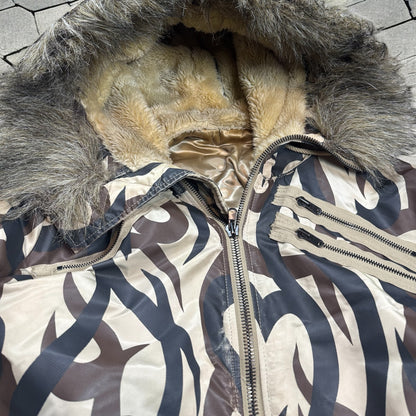 AW04 Number Nine Tribal Fur Hood Parka