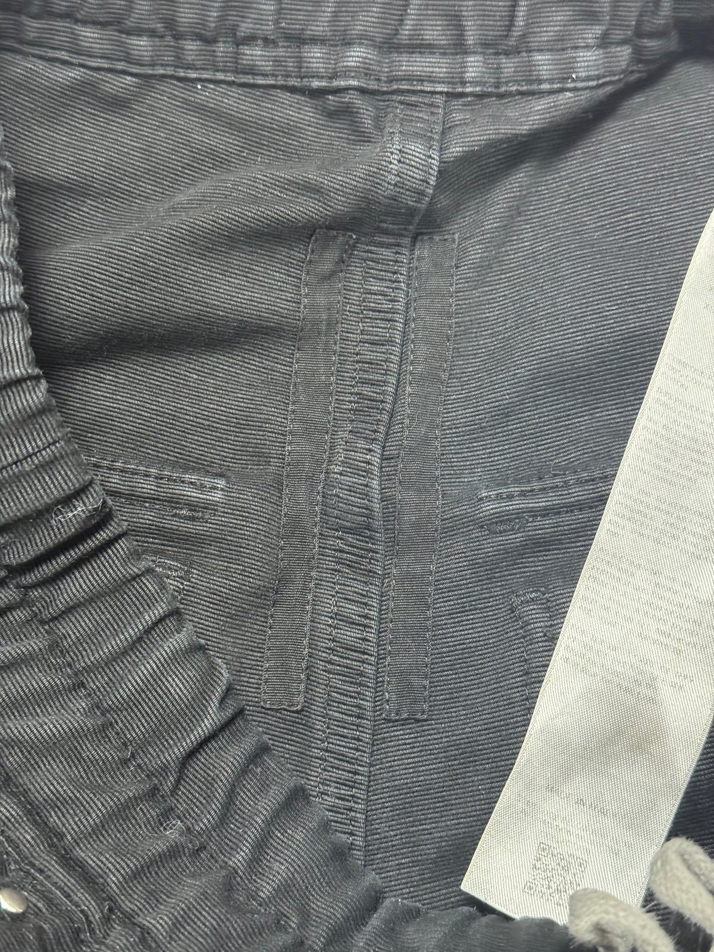 Rick Owens Black Double Cargo Bela