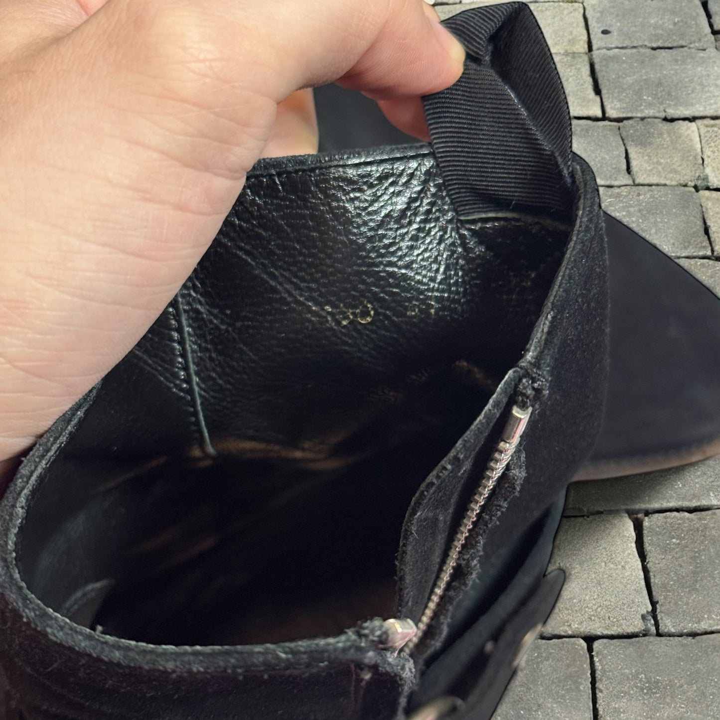 Saint Laurent Paris Black Wyatt Boot