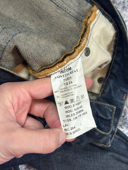 Saint Laurent Paris Sample Dark Blue D17 Denim