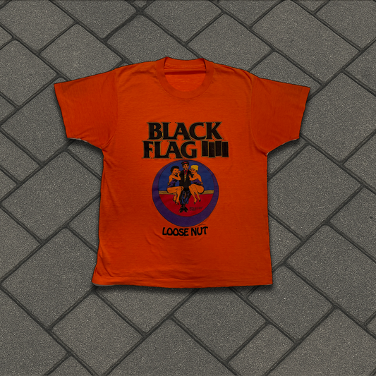 1985 Black Flag Orange Loose Nut Tee