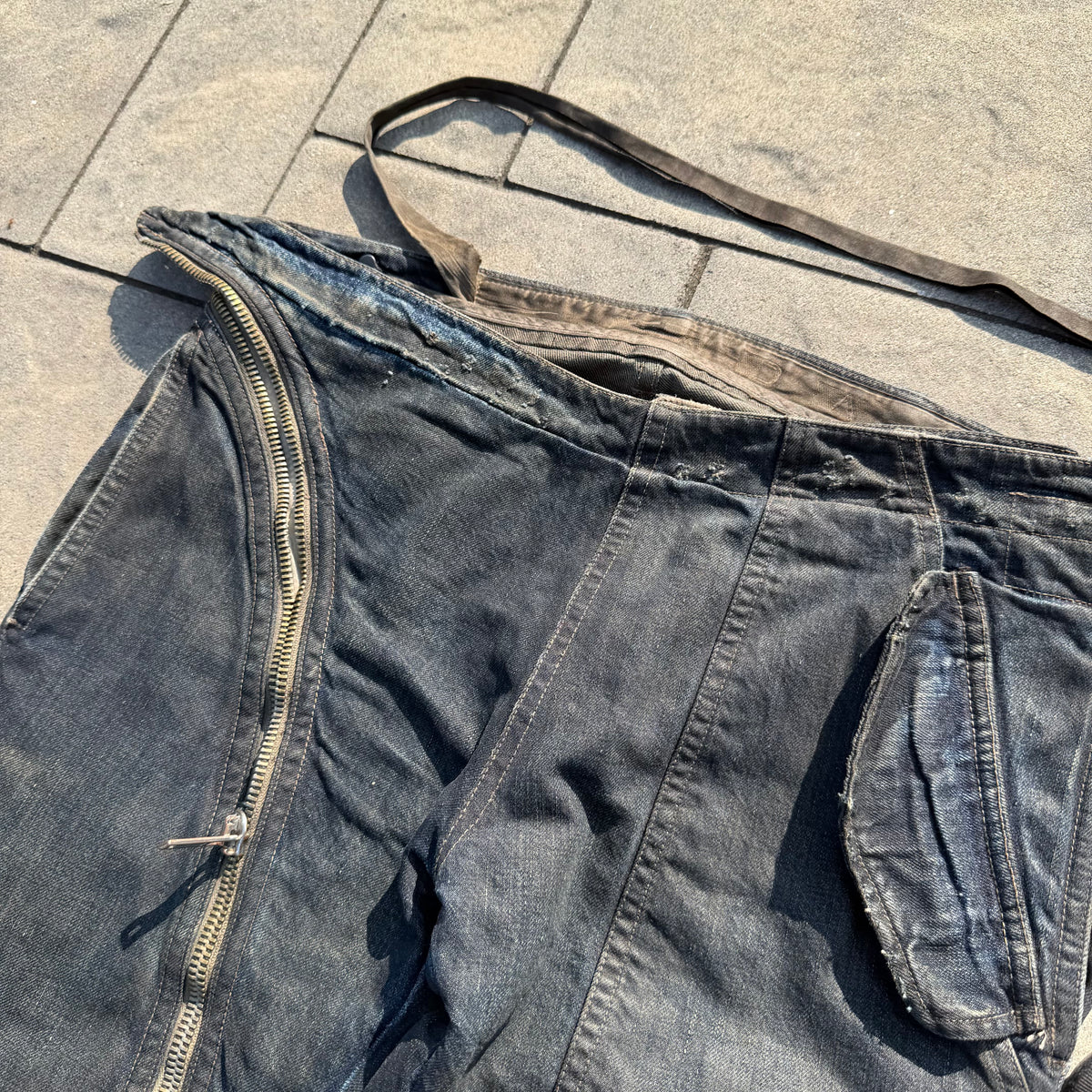 FW07 Rick Owens Dust Double Layer Aircut Denim