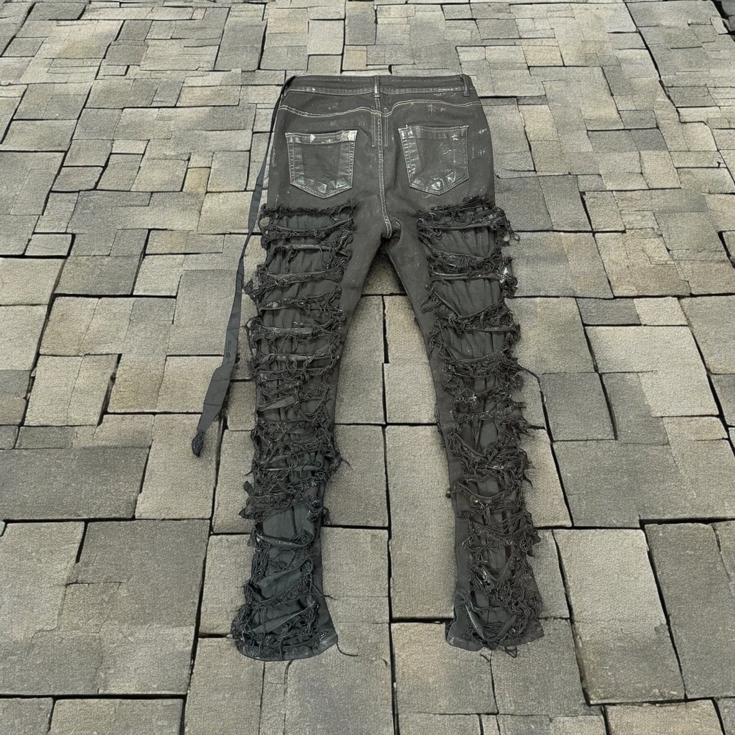 Rick Owens Waxed Slasher Denim