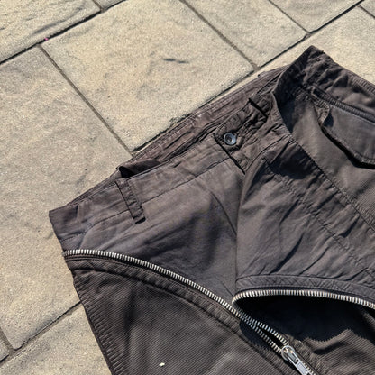 FW07 Rick Owens Corduroy Waxed Double Layer Aircut Denim