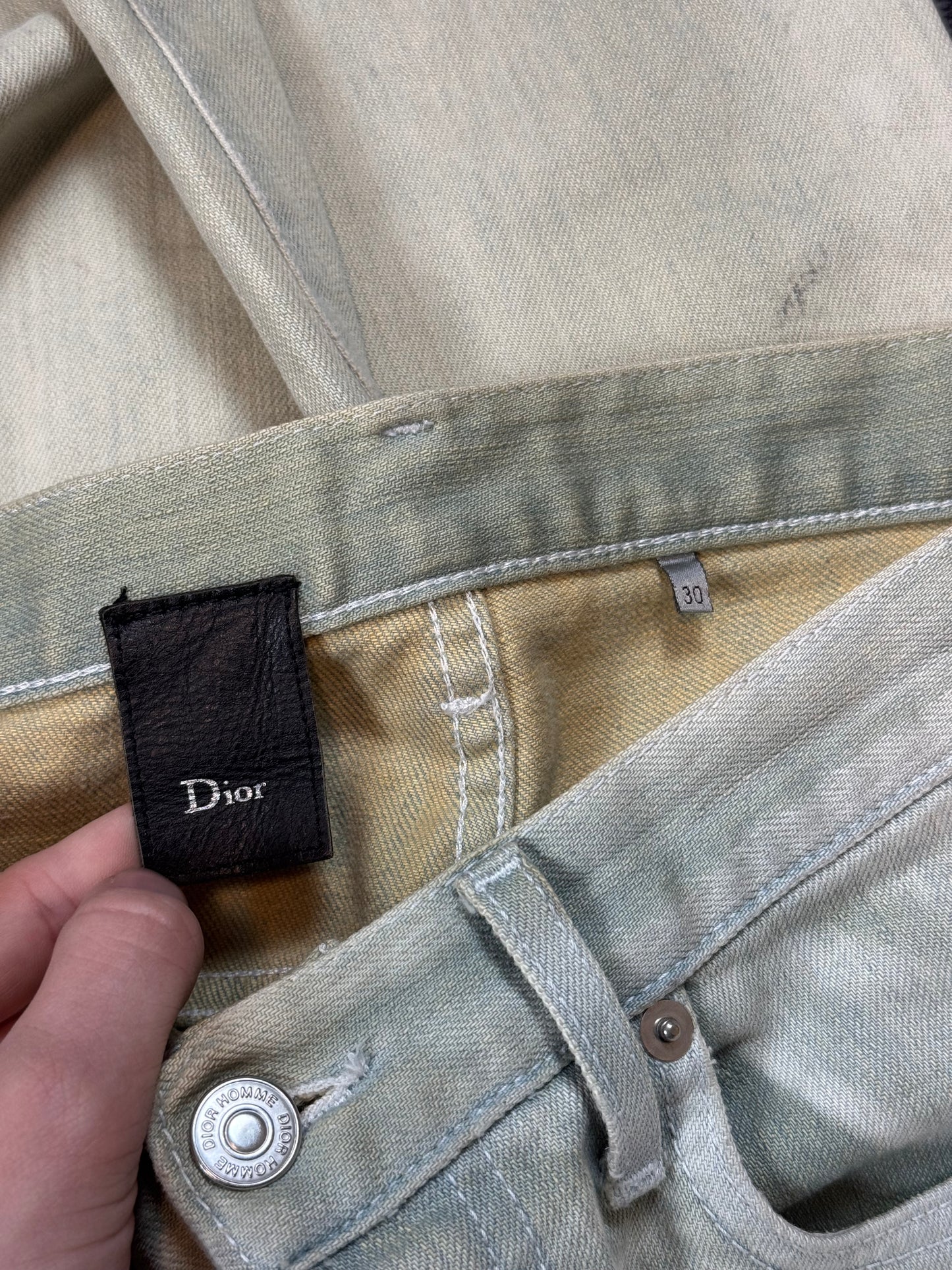 SS09 Dior Homme Ice Blue Denim