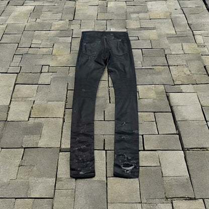 SS04 Dior Homme Waxed Strip Denim