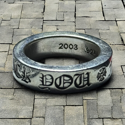 Chrome Hearts 6mm “Fuck You” Ring