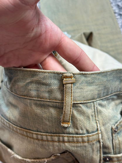 SS04 Dior Homme Bleu Clair Clawmark Denim