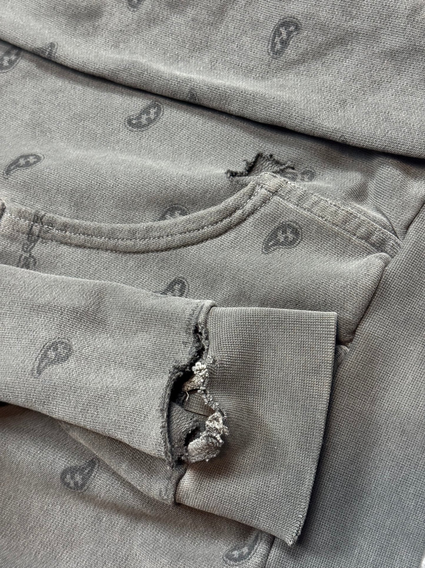 AW04 Raf Simons Charcoal Paisley