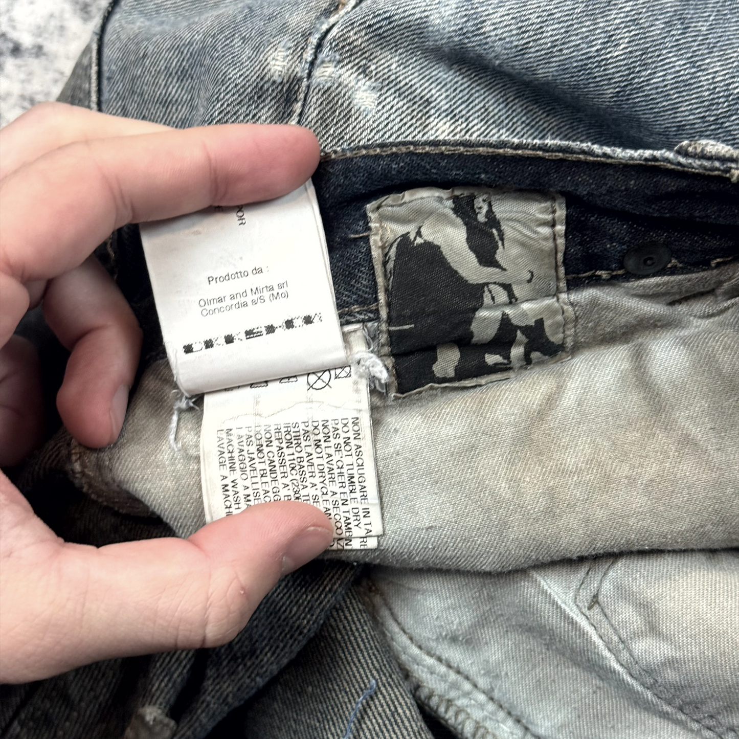 FW11 Rick Owens Dust Denim