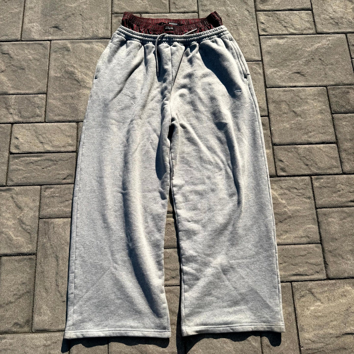 Balenciaga Grey Boxer Sweatpants