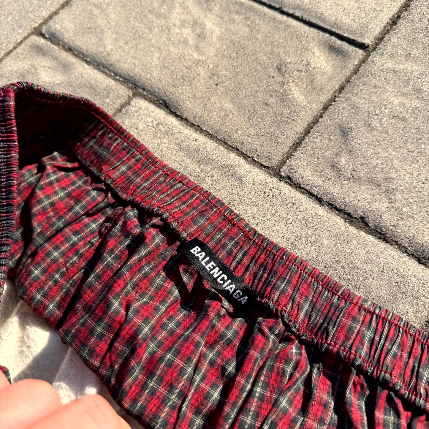 Balenciaga Grey Boxer Sweatpants