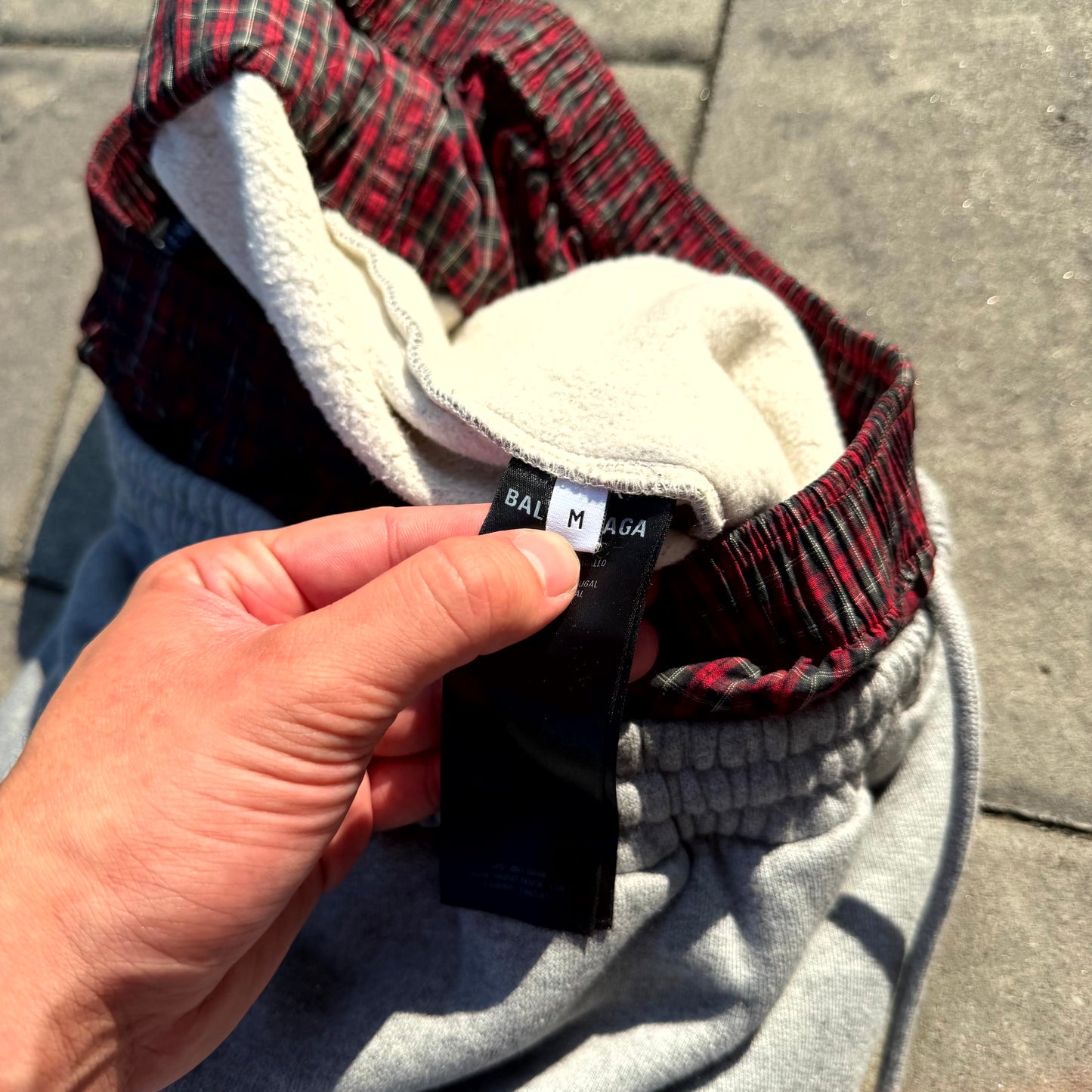 Balenciaga Grey Boxer Sweatpants