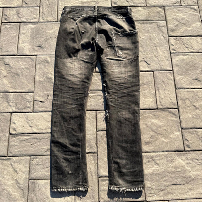 AW05 Undercover Yellow Yarn 64 Denim