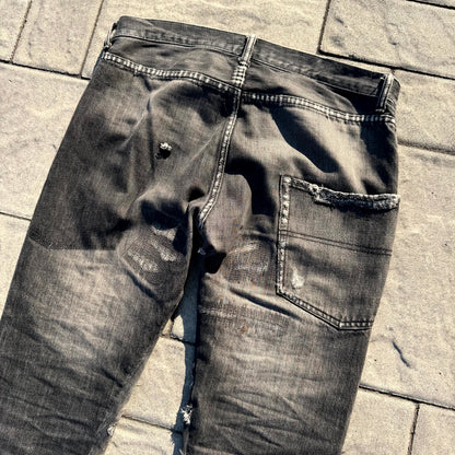 AW05 Undercover Yellow Yarn 64 Denim
