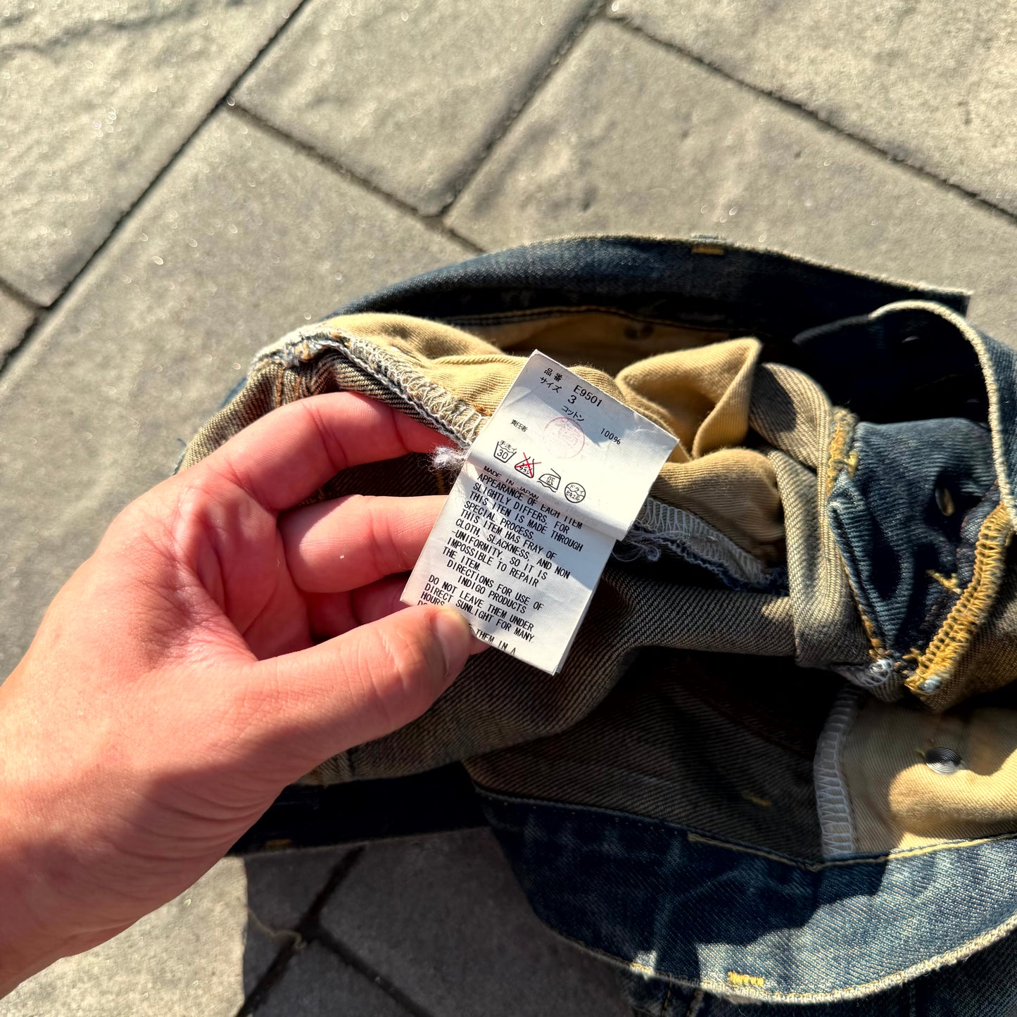 SS10 Undercover Blue Yarn 68 Denim