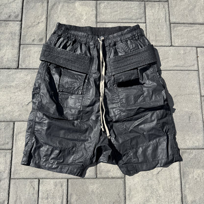 SS15 Rick Owens Waxed Creatch Shorts
