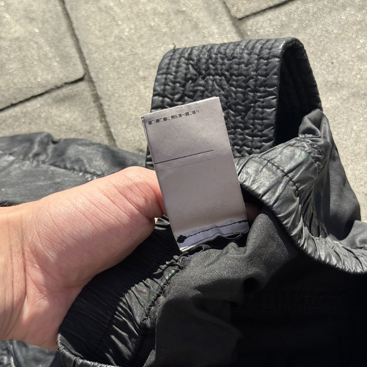 SS15 Rick Owens Waxed Creatch Shorts