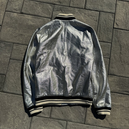 FW13 Saint Laurent Paris Silver Jacket