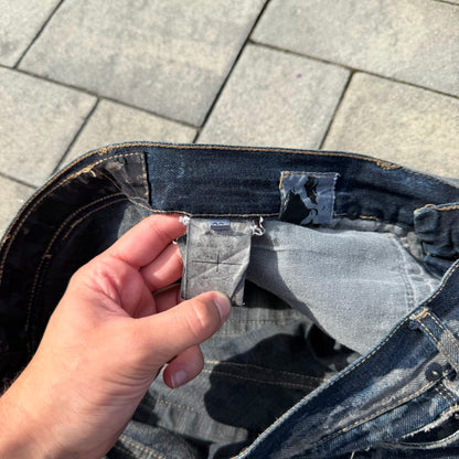 FW12 Rick Owens Hogwash Detroit Cut Denim