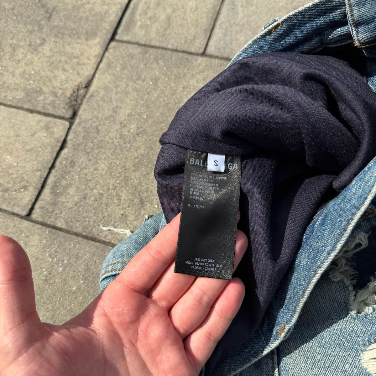 2021 Balenciaga Distressed Denim