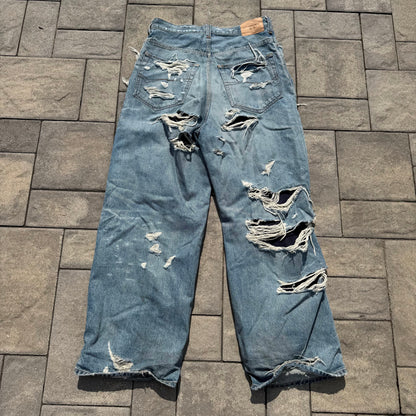 2021 Balenciaga Distressed Denim