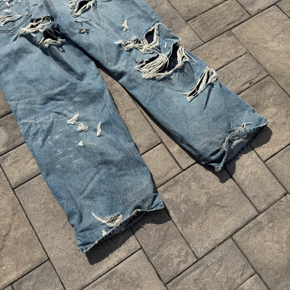 2021 Balenciaga Distressed Denim