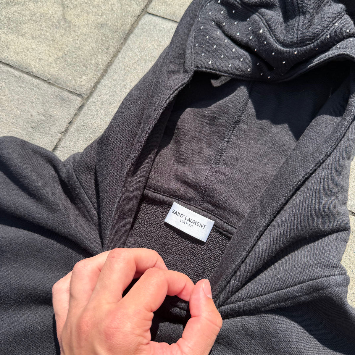 2018 Saint Laurent Paris Mask Hoodie