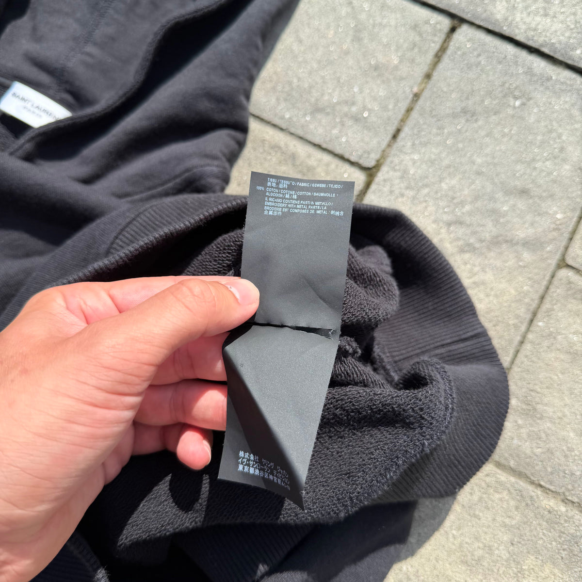 2018 Saint Laurent Paris Mask Hoodie