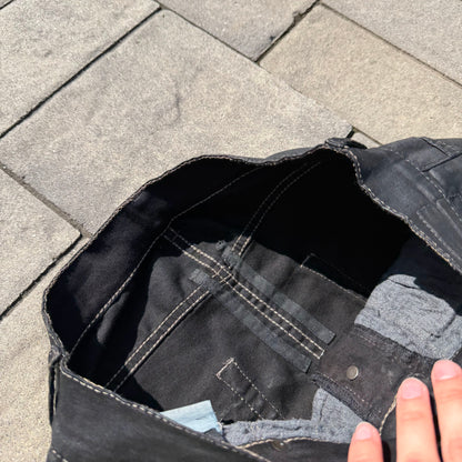 FW13 Rick Owens Black Wax Detroit Cut Denim