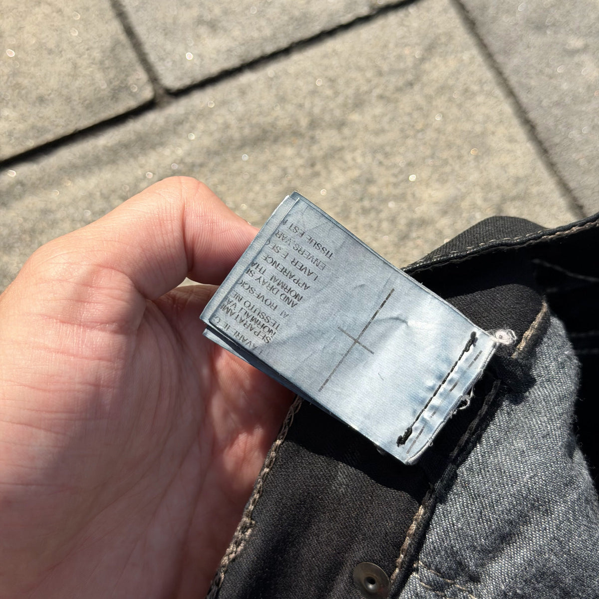 FW13 Rick Owens Black Wax Detroit Cut Denim