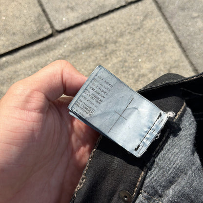 FW13 Rick Owens Black Wax Detroit Cut Denim