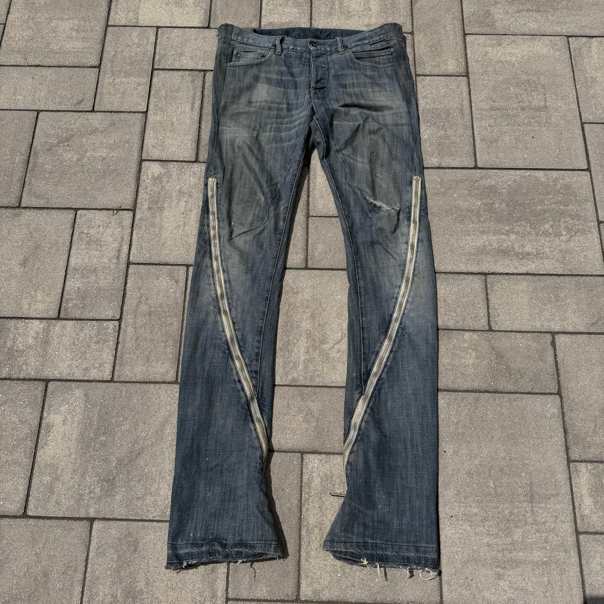 SS09 Rick Owens Eggwash Banana Cut Denim