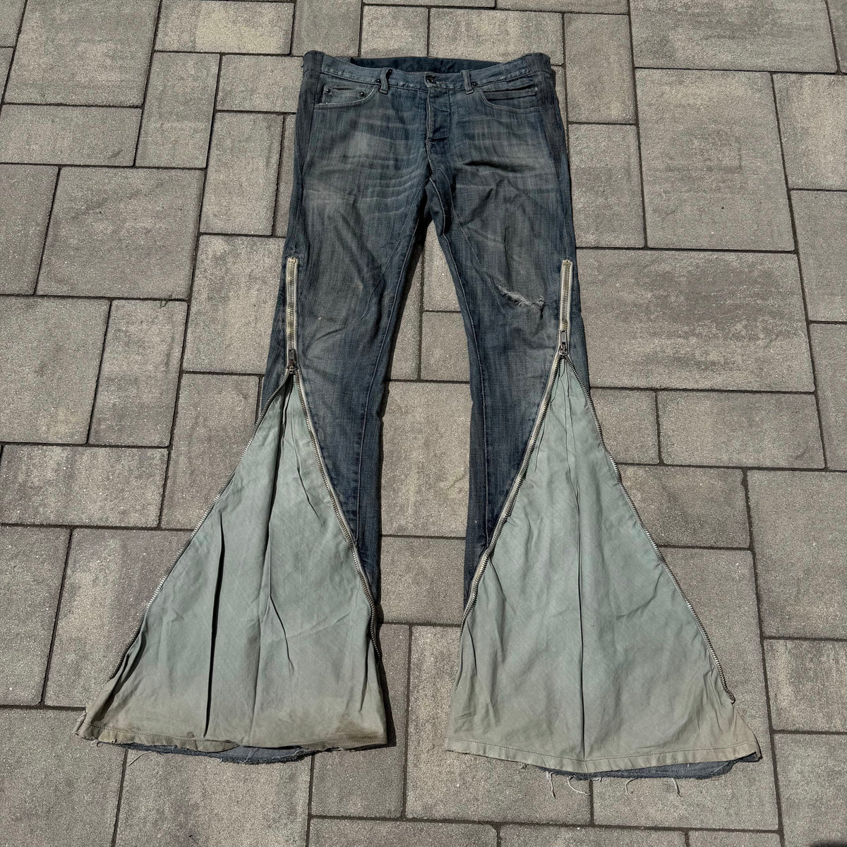 SS09 Rick Owens Eggwash Banana Cut Denim