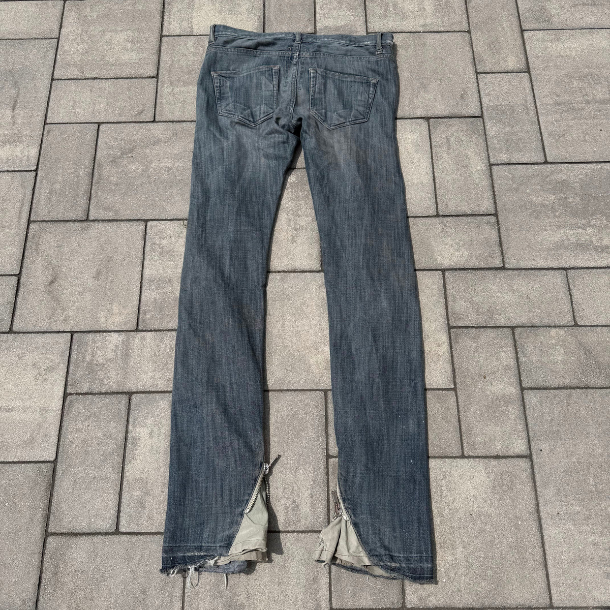 SS09 Rick Owens Eggwash Banana Cut Denim