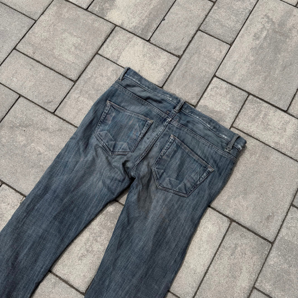 SS09 Rick Owens Eggwash Banana Cut Denim