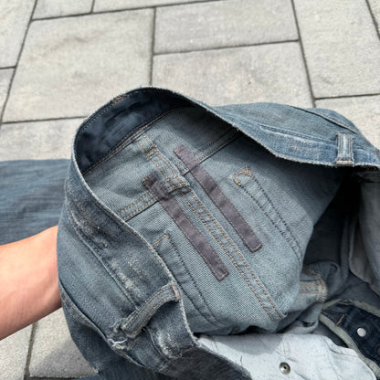 SS09 Rick Owens Eggwash Banana Cut Denim