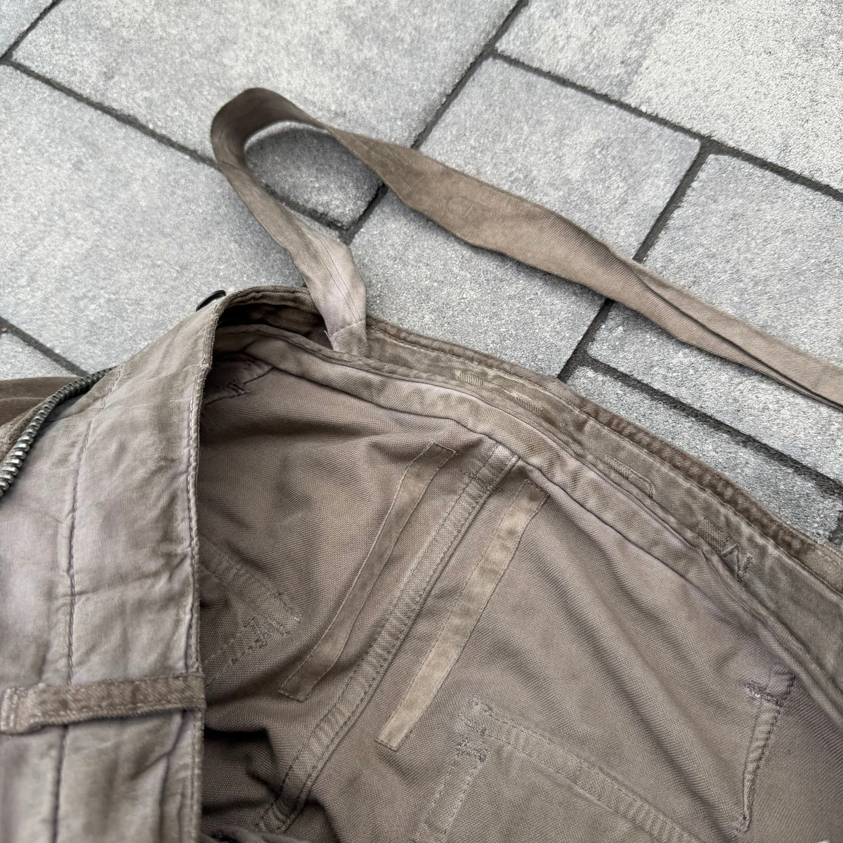 SS08 Rick Owens Brown Velvet Aircut Pants