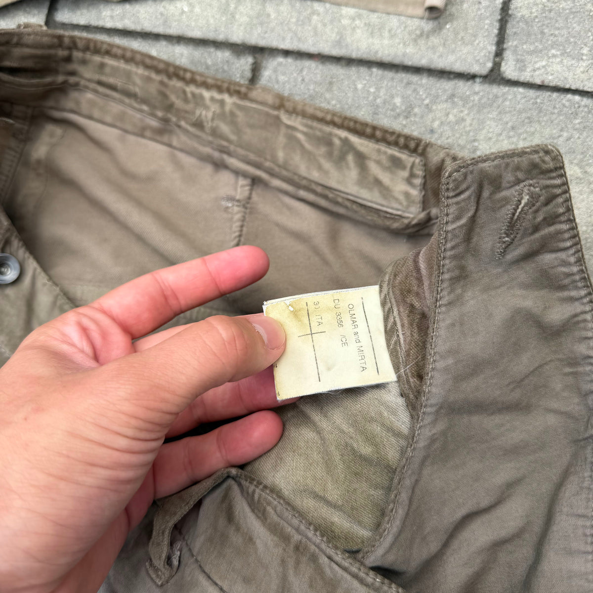 SS08 Rick Owens Brown Velvet Aircut Pants