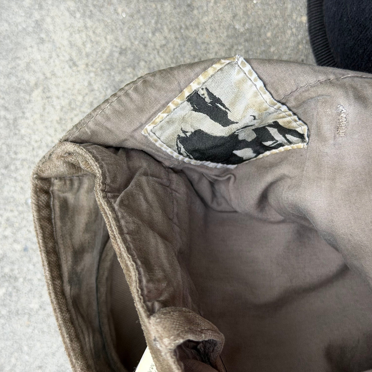 SS08 Rick Owens Brown Velvet Aircut Pants
