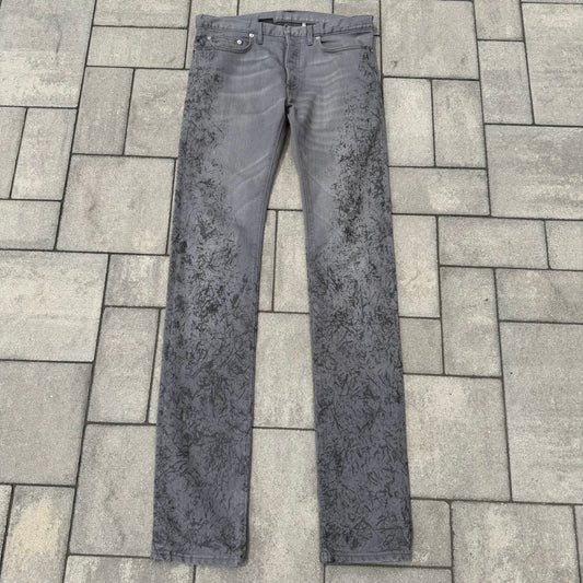 Dior Homme Grey Stencil Denim