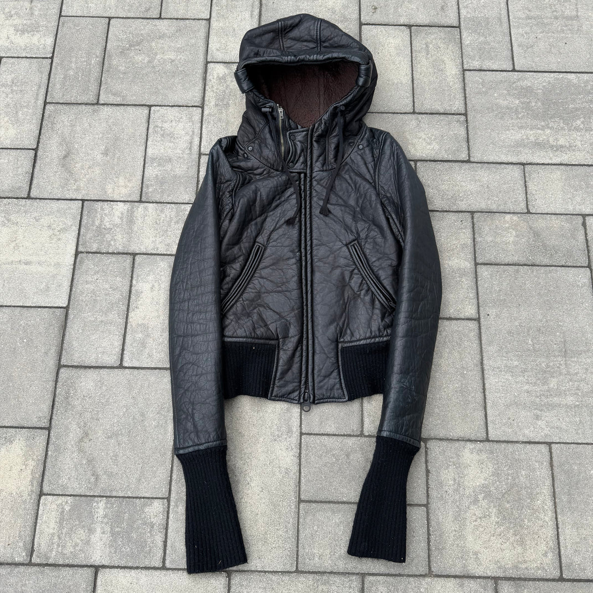 Le Grande Bleu Deer Leather Parka