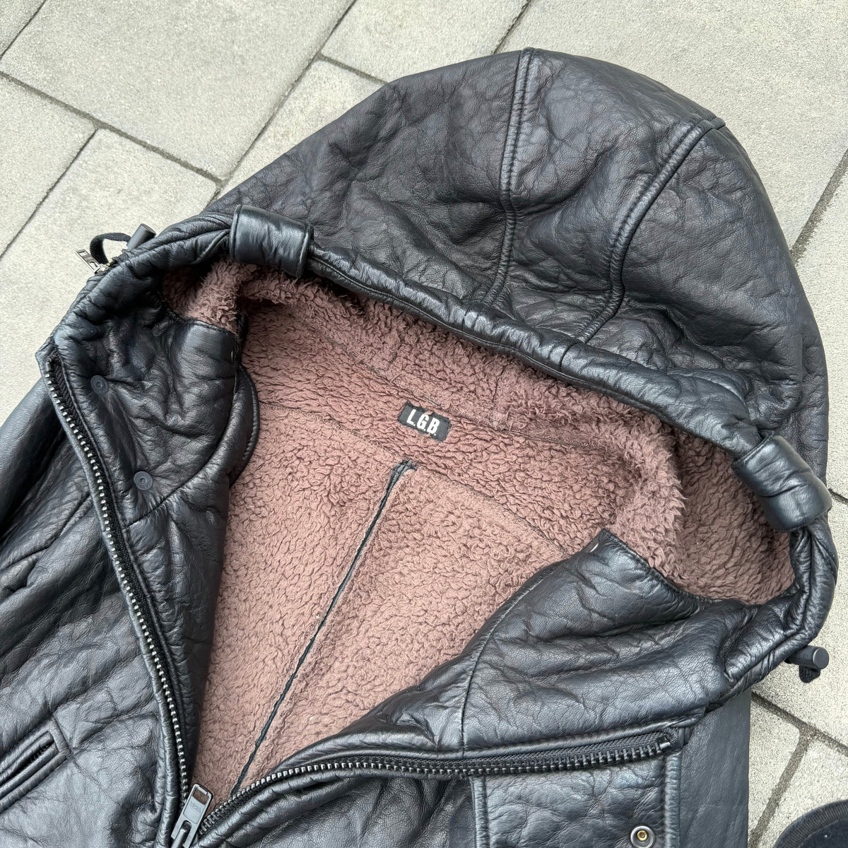 Le Grande Bleu Deer Leather Parka